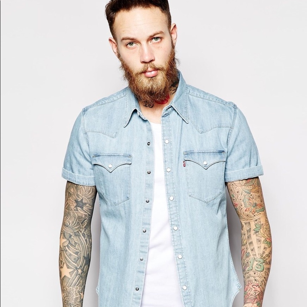 Levi’s Short Sleeved Denim Barstow Western